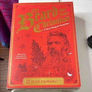 NWOT Duke Cannon Red Face Mask - The Beard That Stole Christmas